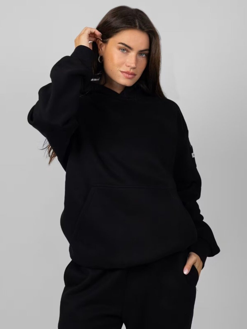 Travel Essentials Hoodie in Obsidian